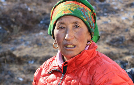 Lhakpa Dorma, who was attacked by what she believes was a Yeti in 1974 in the Machermo valley.
