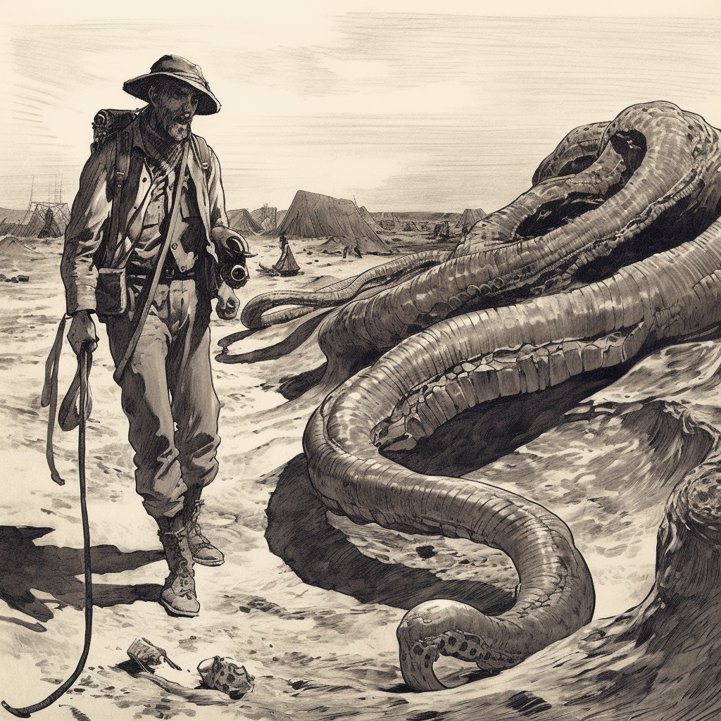 the Mongolian Death Worm occurred in 1926, when an American explorer named Roy Chapman Andrews claimed to have seen the creature while on an expedition in the Gobi Desert. 