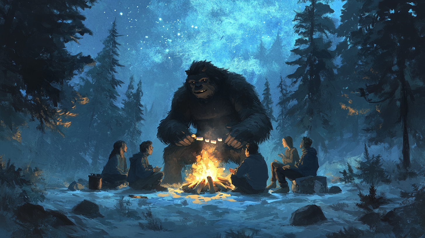 camping with bigfoot